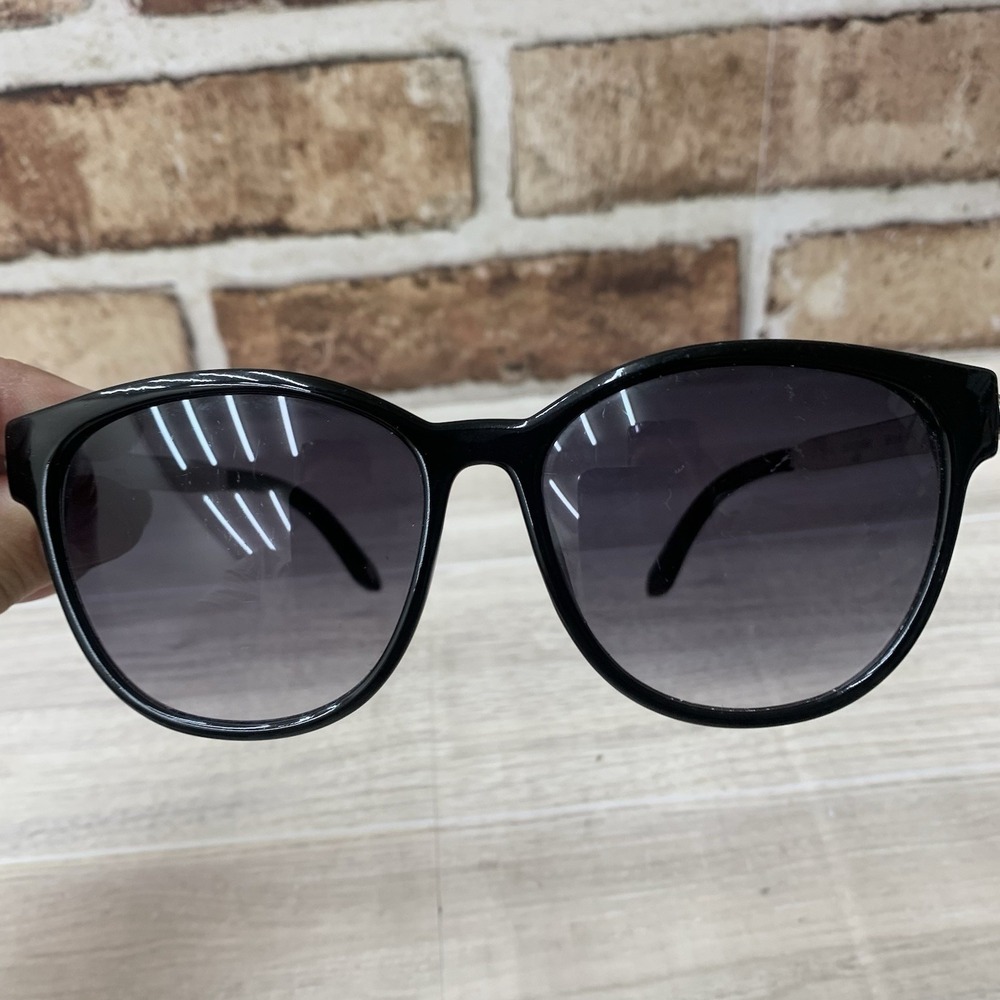 Vintage Fossil‎ Sunglasses Black Silver Frame Retro Y2K Shades Frames Only - Picture 3 of 6